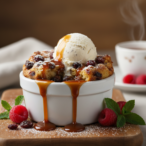 Decadent Mini Bread Pudding Delight recipe