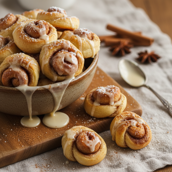 Decadent Mini Cinnamon Roll Bites recipe