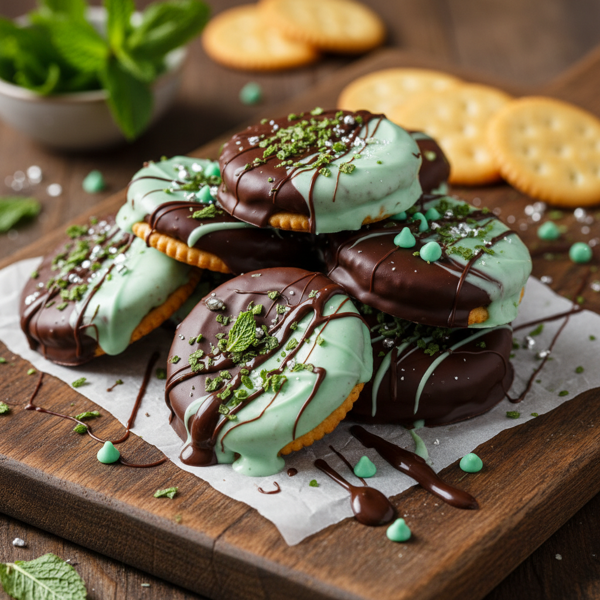 Decadent Mint Chocolate Ritz Treats recipe