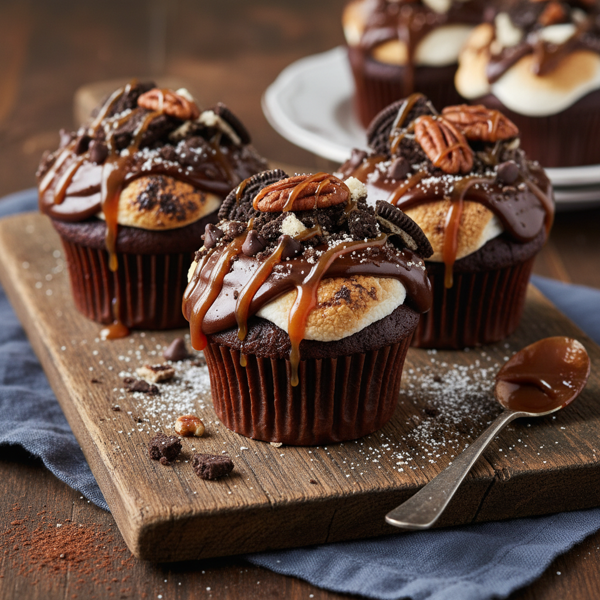 Decadent Mississippi Mud Cupcakes recipe