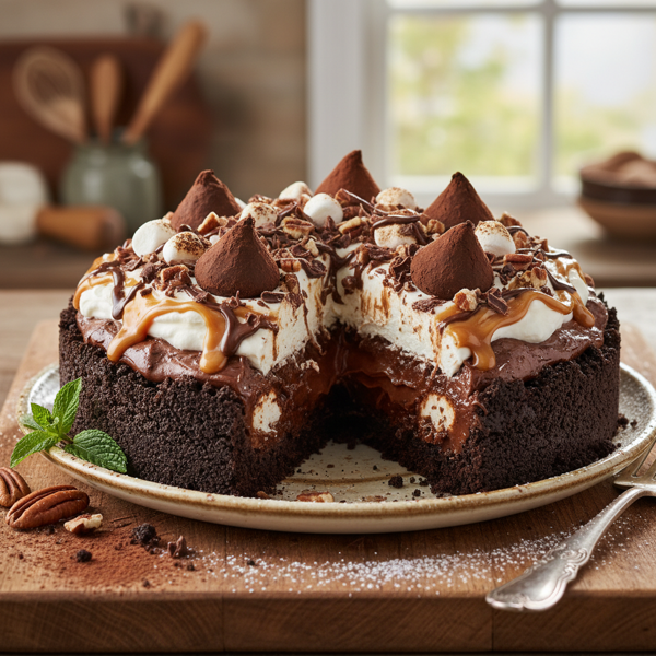 Decadent Mississippi Mud Pie Delight recipe