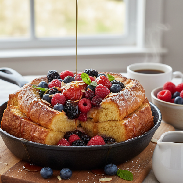 Decadent Mixed Berry Baked French Toast recipe