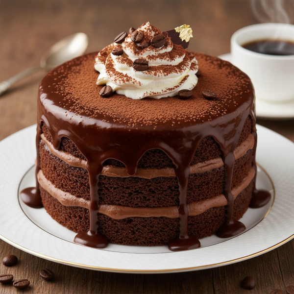 Decadent Mocha Chocolate Cake recipe