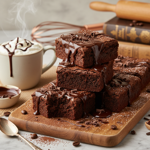 Decadent Mocha Fudge Brownies recipe