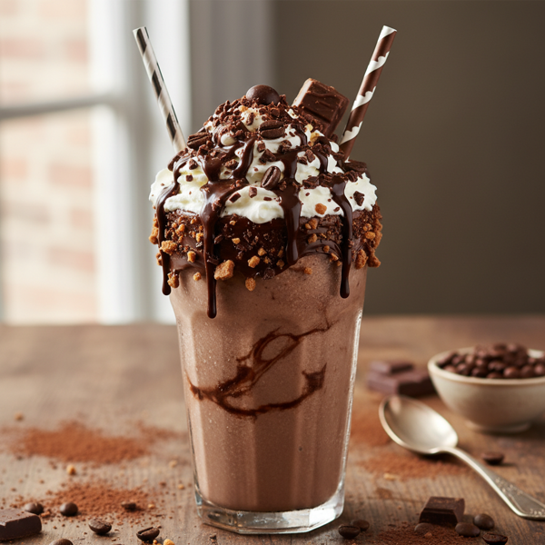 Decadent Mocha Jamocha Milkshake recipe