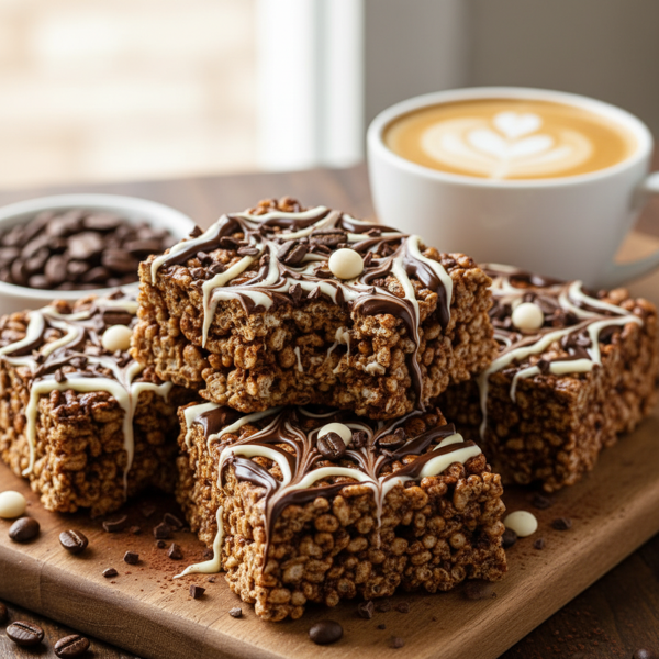 Decadent Mocha Latte Rice Krispies Delights recipe