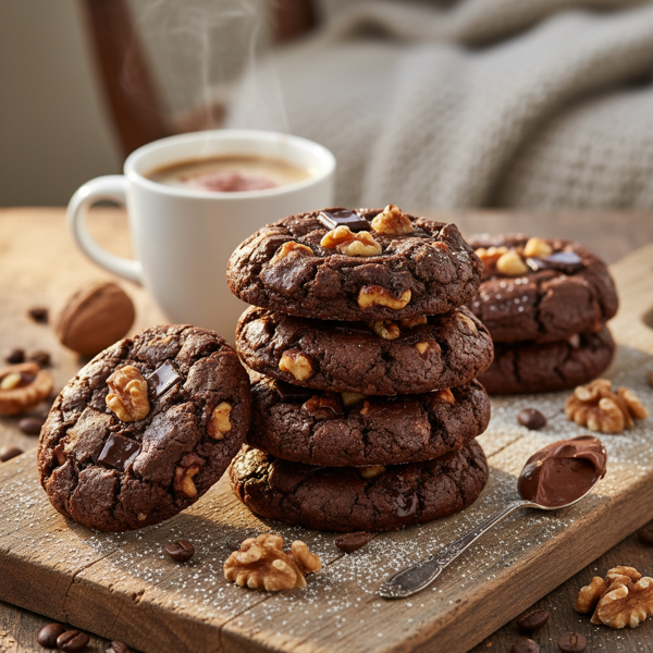 Decadent Mocha Walnut Delight Cookies recipe