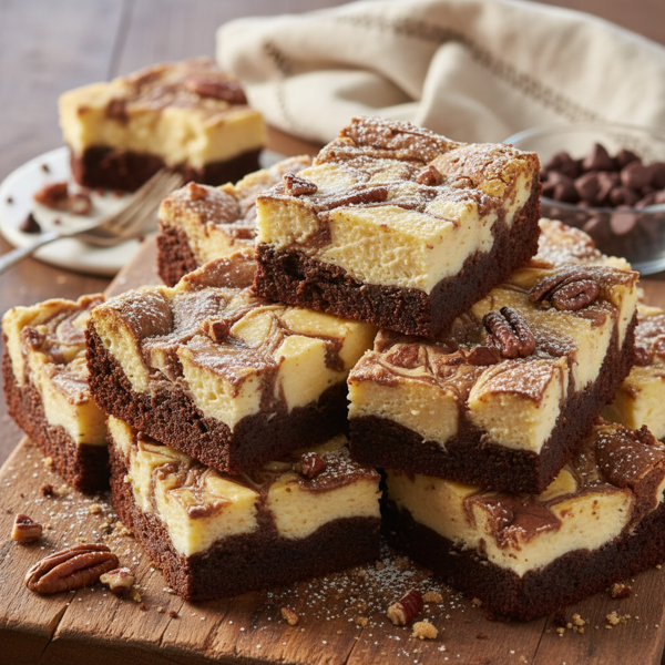 Decadent New York Cheesecake Brownies recipe