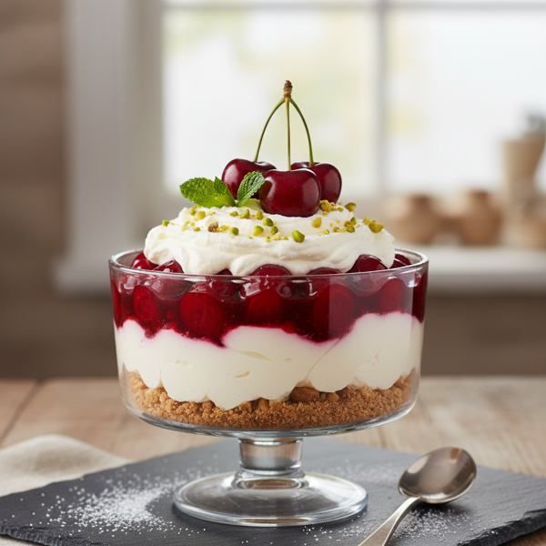 Decadent No-Bake Cherry Cream Delight recipe