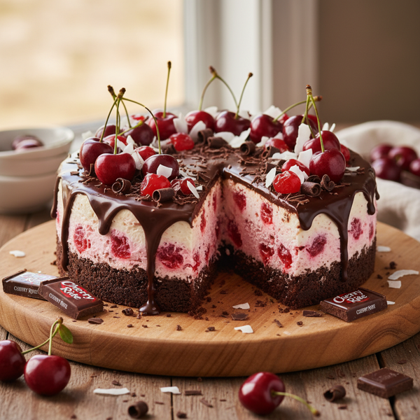 Decadent No-Bake Cherry Ripe Cheesecake recipe