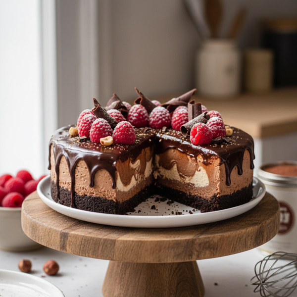 Decadent No-Bake Chocolate Cheesecake recipe