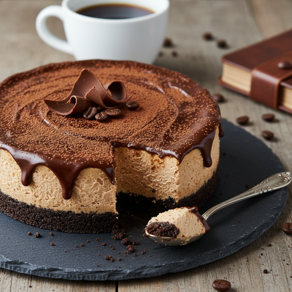 Decadent No-Bake Chocolate Espresso Cheesecake recipe
