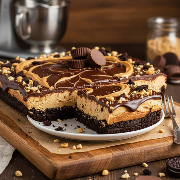 Decadent No-Bake Chocolate Peanut Butter Delight recipe