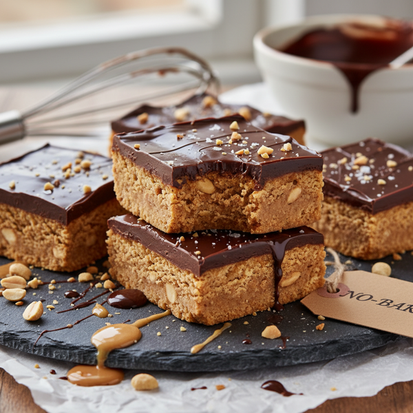 Decadent No-Bake Chocolate Peanut Butter Squares recipe