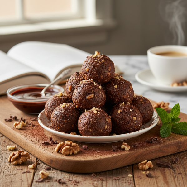 Decadent No-Bake Chocolate Walnut Bliss Balls recipe