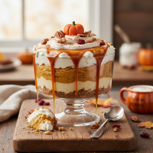 Decadent No-Bake Pumpkin Cheesecake Delight recipe