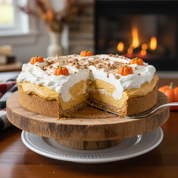 Decadent No-Bake Pumpkin Cream Pie recipe