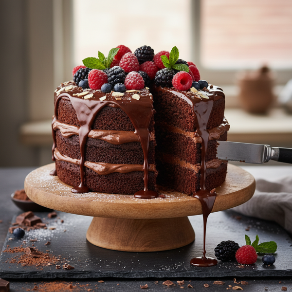 Decadent Non-Dairy Chocolate Cake recipe