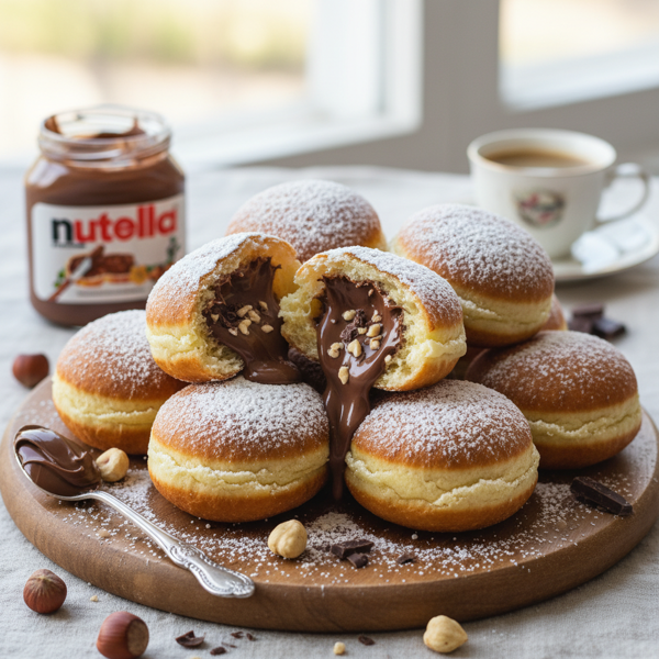 Decadent Nutella-Filled Beignets recipe