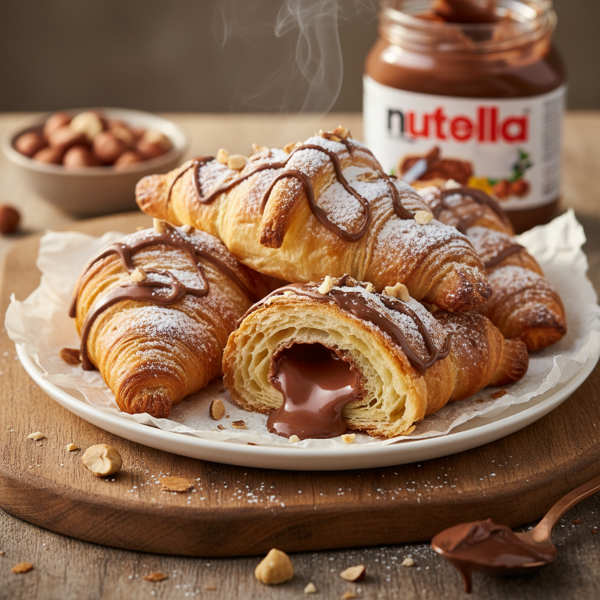 Decadent Nutella-Stuffed Croissants recipe