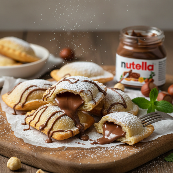 Decadent Nutella-Stuffed Ravioli Cookies recipe