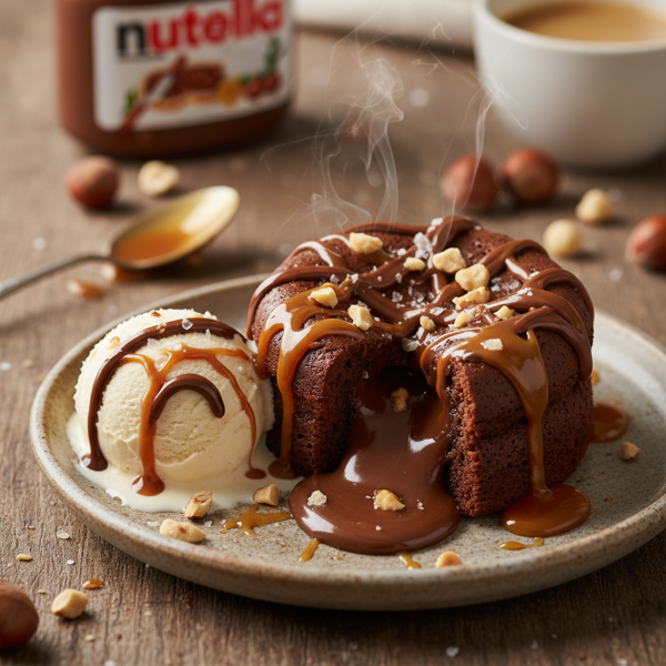 Decadent Nutella Caramel Drizzle recipe