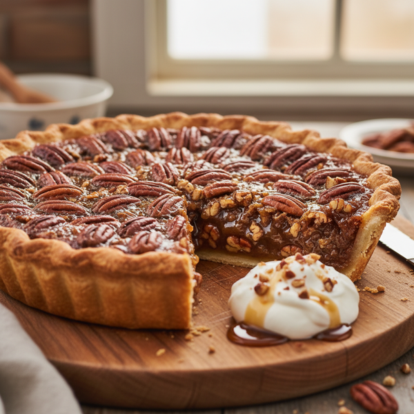 Decadent Nutty Pecan Pie recipe