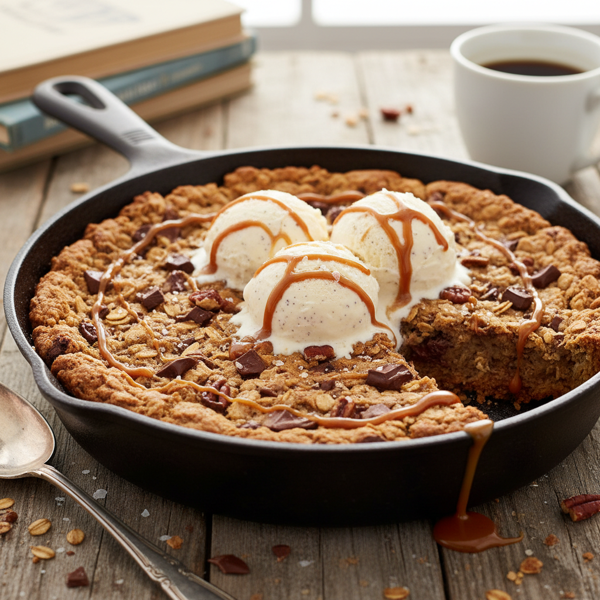 Decadent Oat Cookie Pie recipe