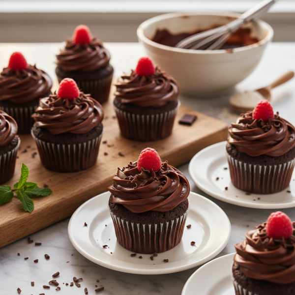 Decadent One Bowl Chocolate Cupcakes recipe