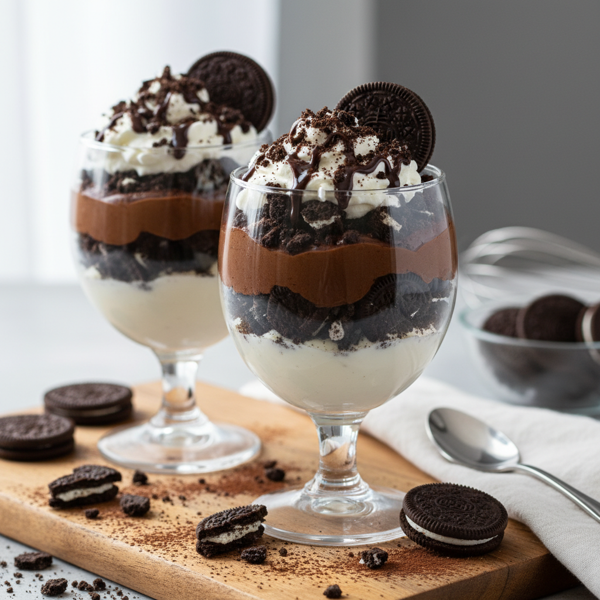 Decadent Oreo Chocolate Mousse Delight recipe