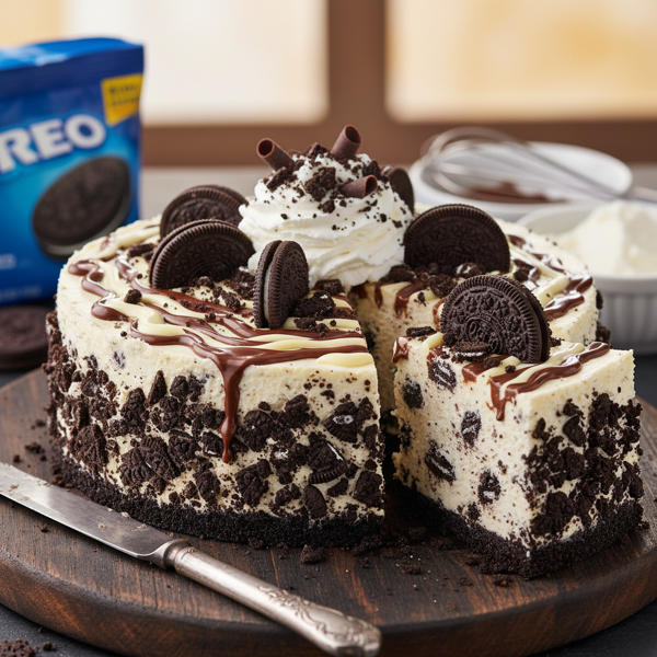 Decadent Oreo Cream Cheesecake recipe
