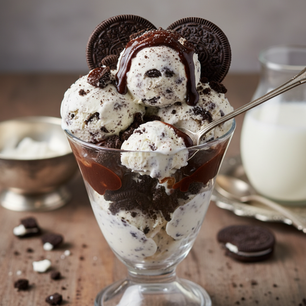 Decadent Oreo Fudge Ice Cream Delight recipe