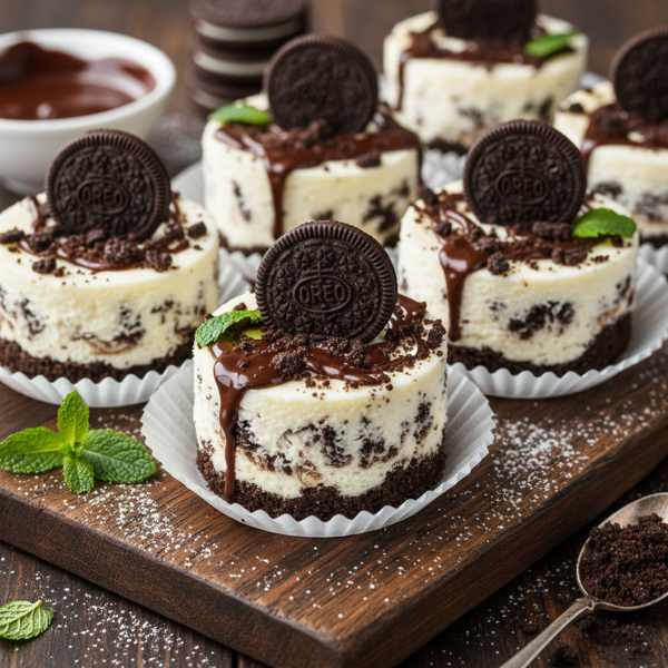 Decadent Oreo Mini Cheesecakes recipe