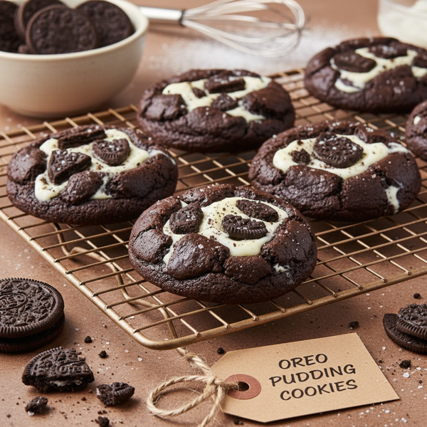 Decadent Oreo Pudding Cookies recipe