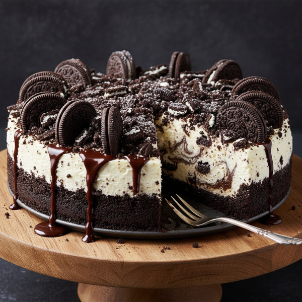 Decadent Oreo Swirl Cheesecake recipe