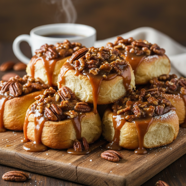 Decadent Overnight Caramel Pecan Sticky Buns recipe