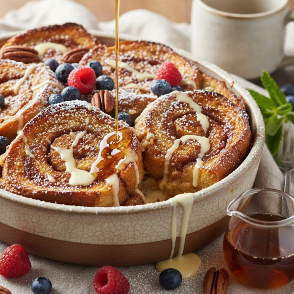 Decadent Overnight Cinnamon French Toast Bake recipe
