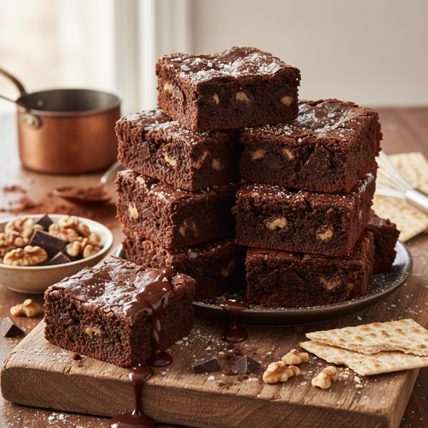 Decadent Passover Chocolate Fudge Brownies recipe