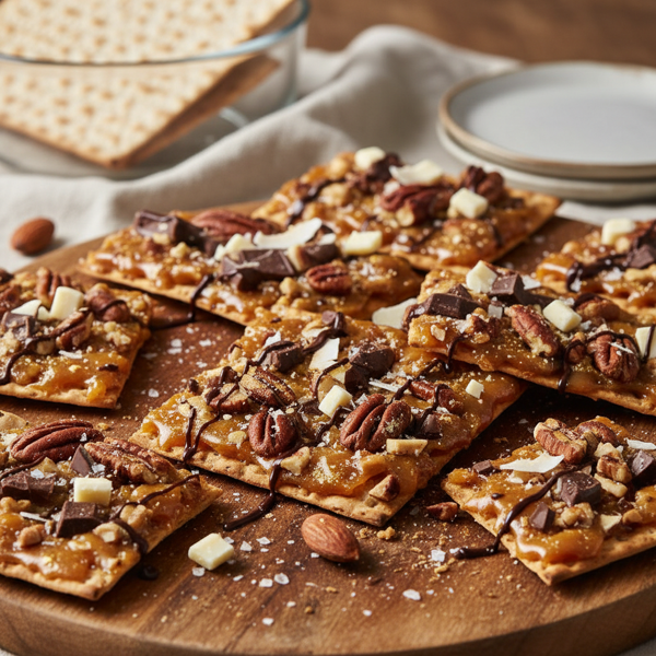 Decadent Passover Toffee Matzo Crunch recipe