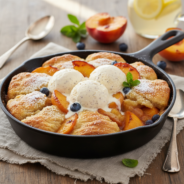 Decadent Peach Cobbler Delight recipe