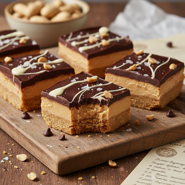 Decadent Peanut Butter Bliss Bars recipe
