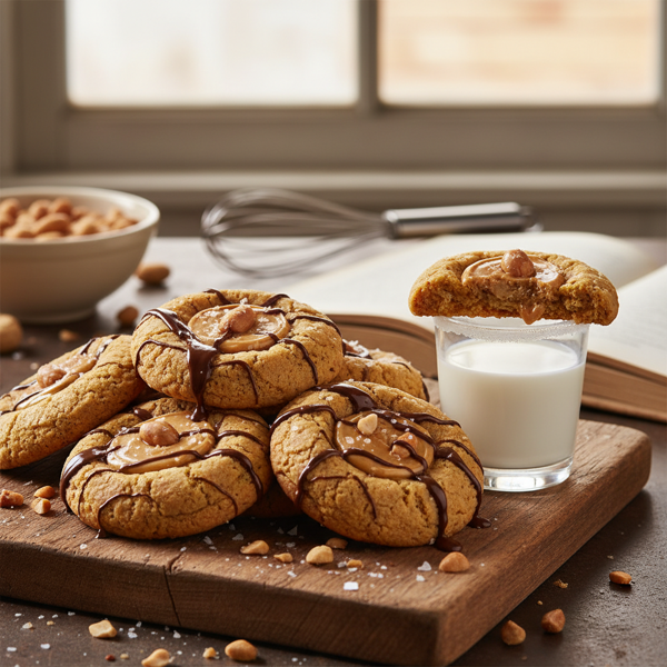 Decadent Peanut Butter Bliss Cookies recipe