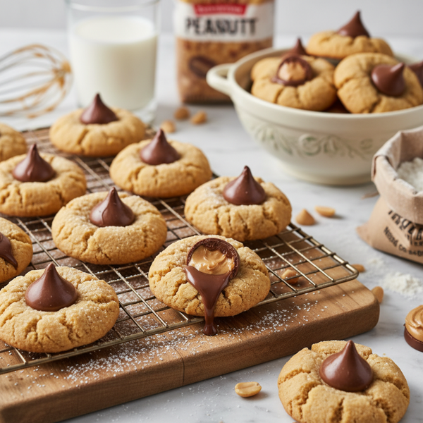 Decadent Peanut Butter Blossom Delights recipe