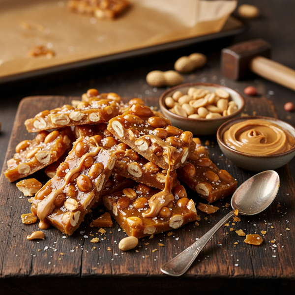 Decadent Peanut Butter Brittle recipe