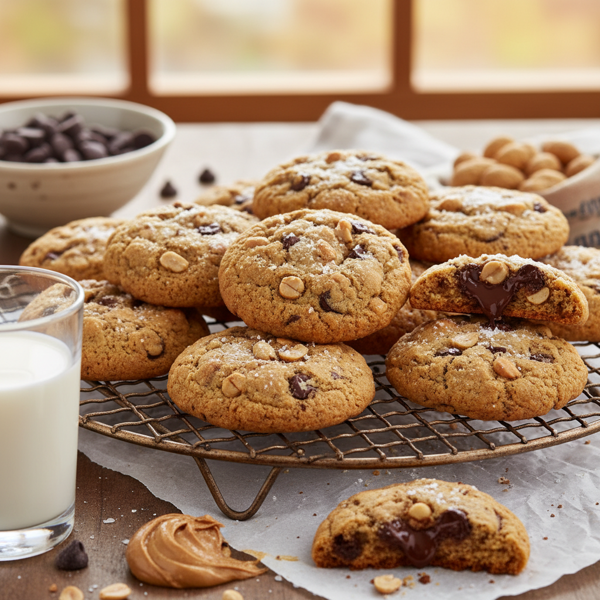 Decadent Peanut Butter Chocolate Chip Cookies recipe