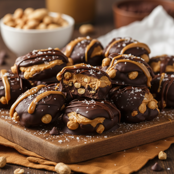 Decadent Peanut Butter Chocolate Clusters recipe