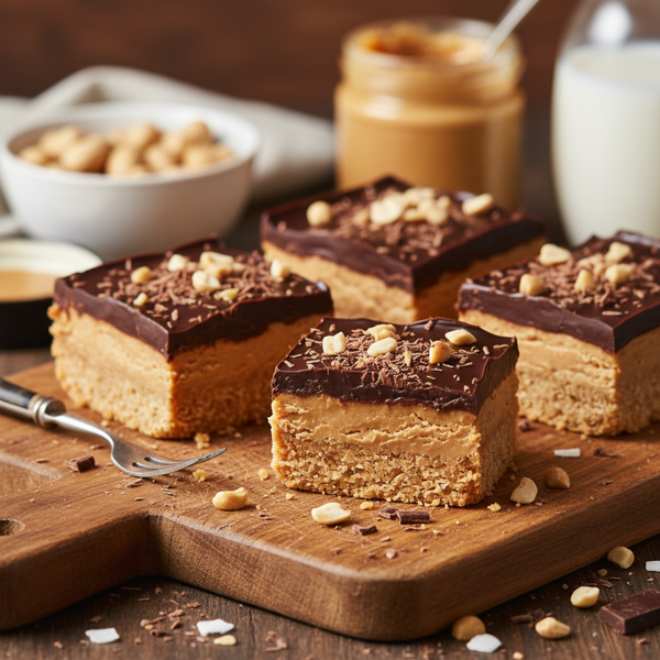 Decadent Peanut Butter Chocolate Coconut Bars recipe