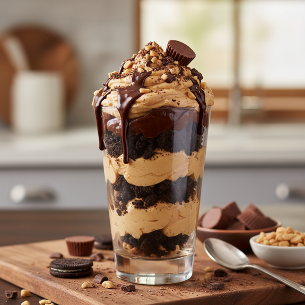 Decadent Peanut Butter Chocolate Parfait recipe