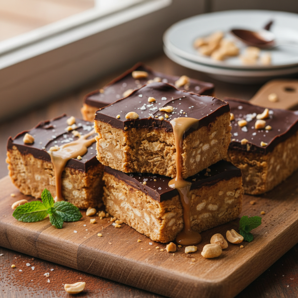 Decadent Peanut Butter Crunch Bars recipe