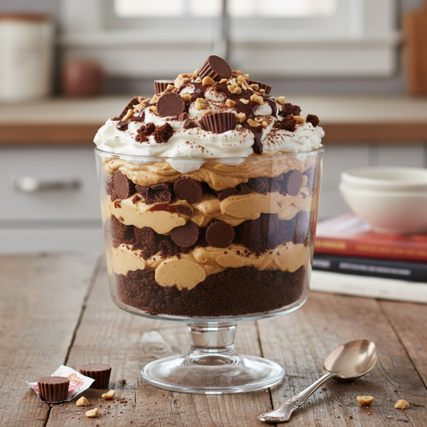 Decadent Peanut Butter Cup Trifle recipe